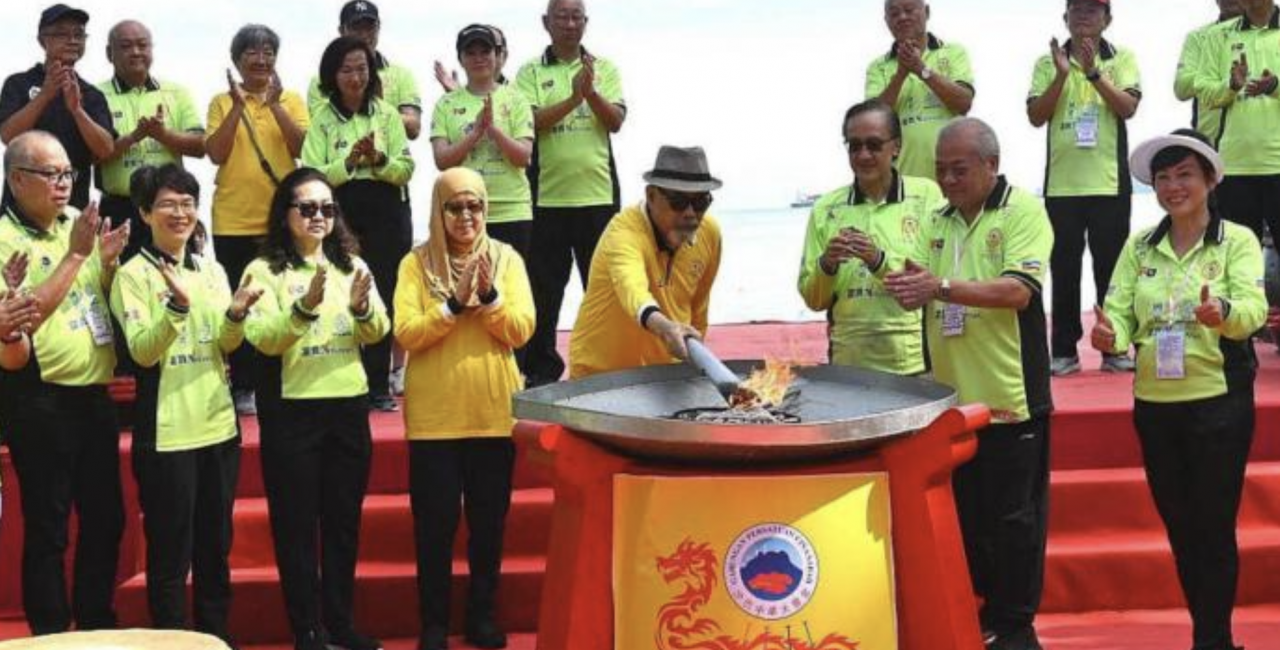 沙华堂国际龙舟赛　沙巴州元首亲临主持大会